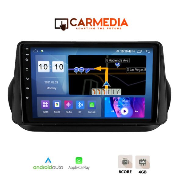 CARMEDIA CM410-13 TABLET 10'' OEM FIAT FIORINO - PEUGEOT QUBO - CITROEN NEMO 2008-2018