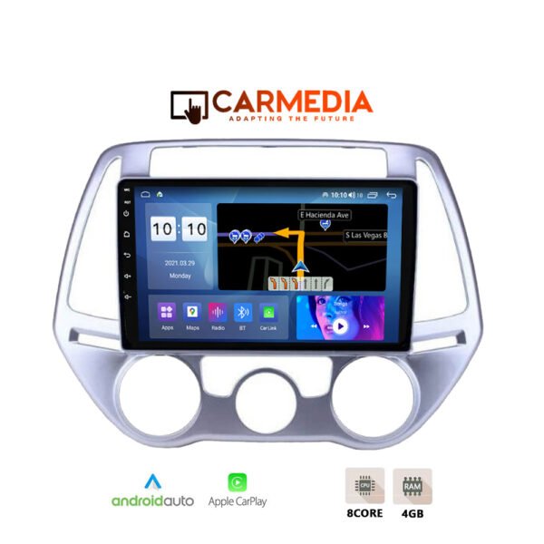 CARMEDIA CM409-13 TABLET 9'' OEM HYUNDAI i20 2008-2012 A/C-CLIMA
