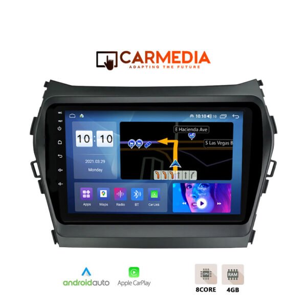 CARMEDIA CMDU409-3 TABLET 9'' OEM HYUNDAI iX45 2013-2017