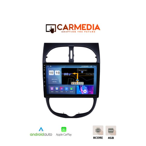 CARMEDIA CMDU409-3 TABLET 9'' OEM PEUGEOT 206 1998-2006