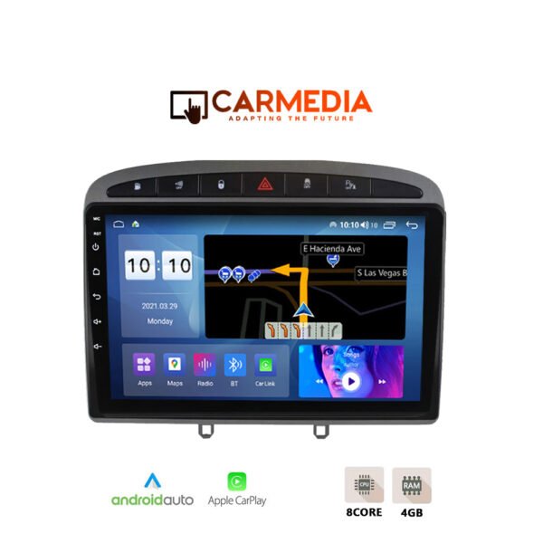 CARMEDIA CMDU409-3 TABLET 9'' OEM PEUGEOT 308 2007-2012