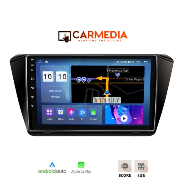 CARMEDIA CM410-12 PRO TABLET 10'' OEM SKODA SUPERB 2015+