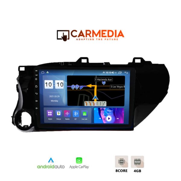 CARMEDIA CM410-12 PRO TABLET 10'' OEM TOYOTA HILUX 2017+