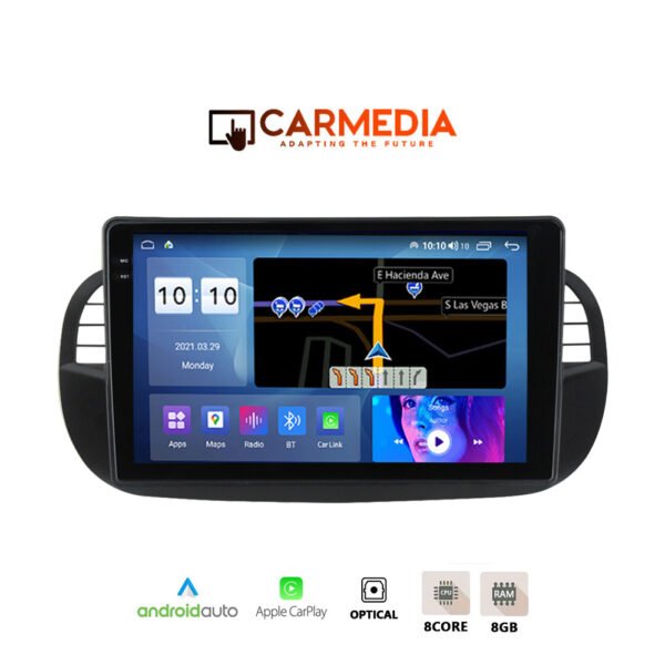 CARMEDIA CMDU4095-4 PRO PLUS TABLET 9.5'' OEM FIAT 500 2007-2015 BLACK