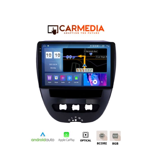 CARMEDIA CM81036-12 PRO PLUS TABLET 10.36'' OEM CITROEN C1 | PEUGEOT 107 | TOYOTA AYGO 2005-2014