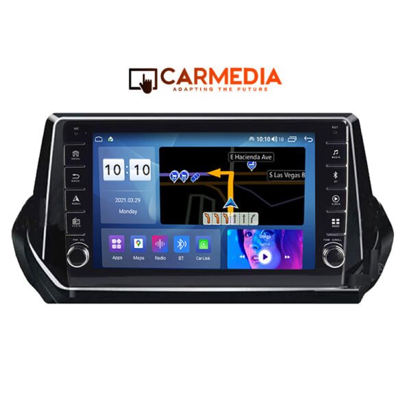 CARMEDIA CM20810B-13 KNOB TABLET 10'' OEM PEUGEOT 208-2008 2020+
