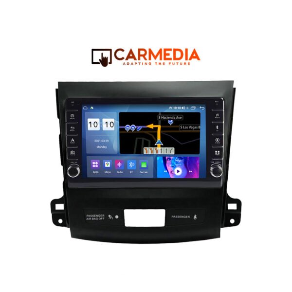 CARMEDIA CM2089B-13 KNOB TABLET 9'' OEM CITROEN C-CROSSER 2007 | MITSUBISHI OUTLANDER | PEUGEOT 4007 2006-2012