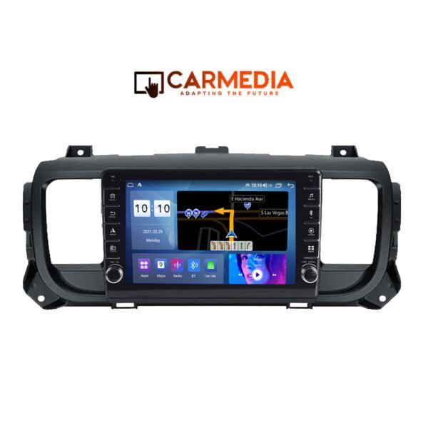CARMEDIA CM2089B-13 KNOB TABLET 9'' OEM CITROEN JUMPY-SPACETOURER | PEUGEOT EXPERT-TRAVELLER | TOYOTA PROACE 2016+