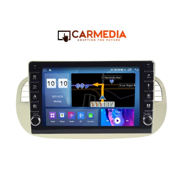 CARMEDIA CM2089B-13 KNOB TABLET 9'' OEM FIAT 500 2007-2015 BEIGE