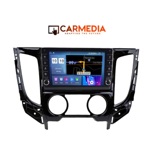 CARMEDIA CM2089B-13 KNOB TABLET 9'' OEM MITSUBISHI L200 2015+ A/C