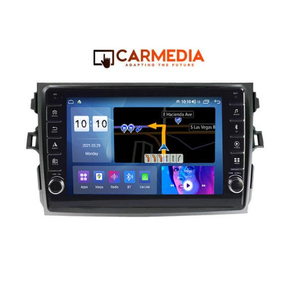 CARMEDIA CM2089B-13 KNOB TABLET 9'' OEM TOYOTA COROLLA 4D 2006-2012