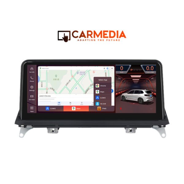 CARMEDIA CMFB81025 PRO 10.25'' OEM BMW X5 (E70) - X6 (E71) CIC 2009-2013 3D