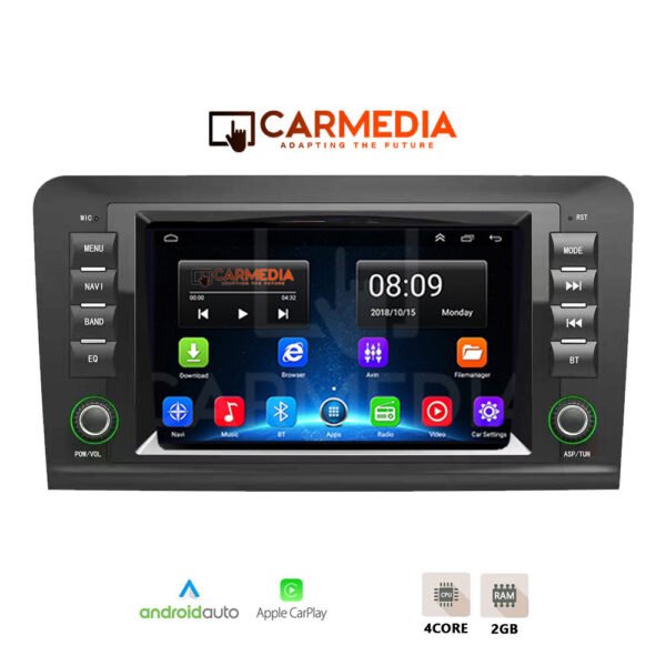 CARMEDIA CMT207-12 OEM 7'' MERCEDES ML (W164) - GL (X164) 2005-2011
