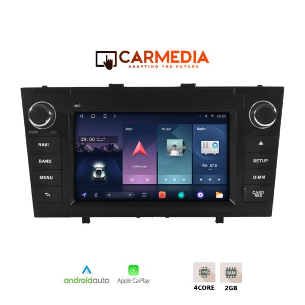 CARMEDIA CMT207-13 OEM 7'' TOYOTA AVENSIS T27 2009-2015 BLACK