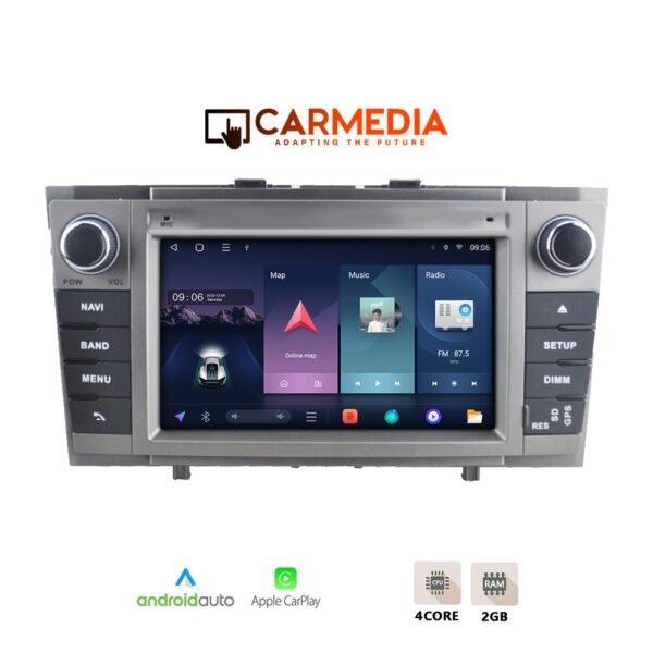 CARMEDIA CMT207-13 OEM 7'' TOYOTA AVENSIS T27 2009-2015 GREY