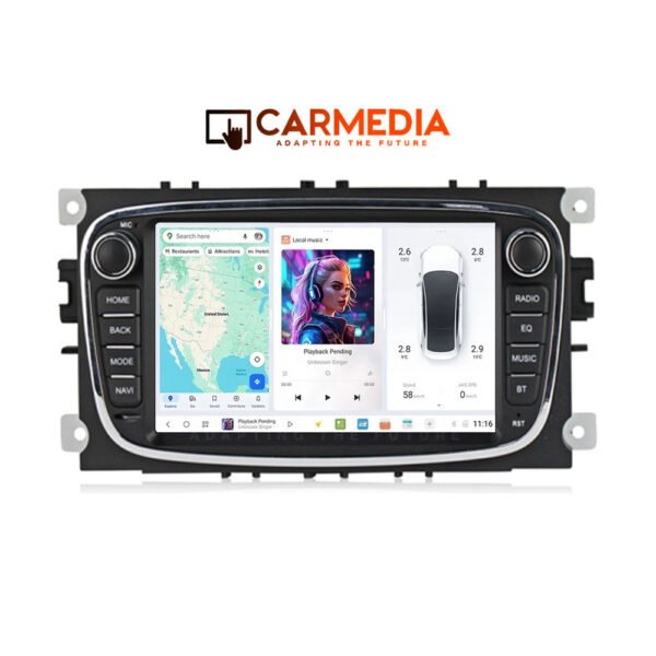 CARMEDIA CMTDU4087-3 OEM 7'' FORD ALL BLACK