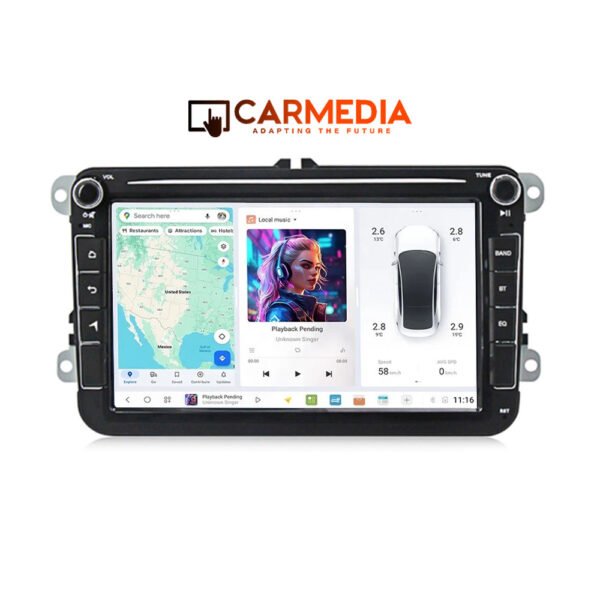 CARMEDIA CMTDU4088-3 OEM 8'' VW ALL