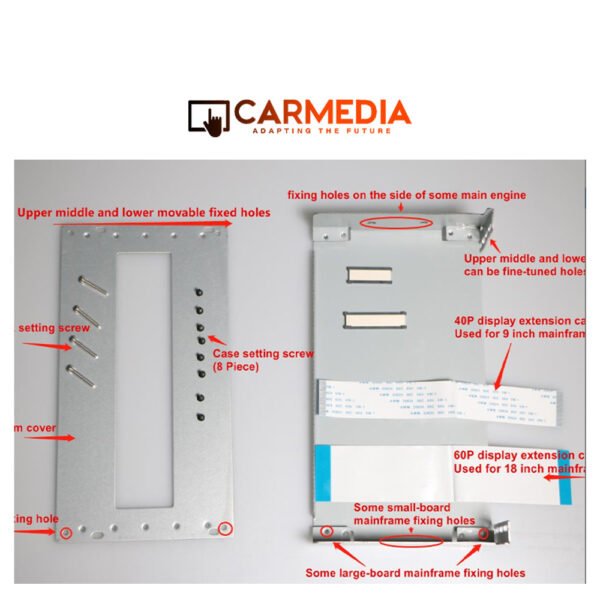 CARMEDIA METAL BRACKET SLIM TO BODY TO 1DIN