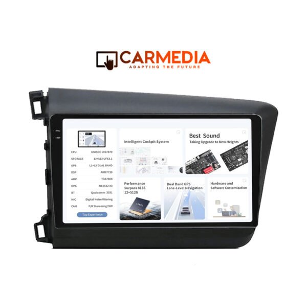 CARMEDIA CMDU8095-6 PRO PLUS TABLET 9.5'' OEM HONDA CIVIC 4Doors 2012-2016