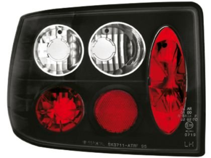 Πίσω φανάρια για Opel Astra F hatchback (1991-1999) - μαύρα - σετ 2τμχ.