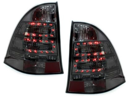 Πίσω φανάρια led για Mercedes combi C-Class W203 (2000-2004) - black - σετ 2τμχ.