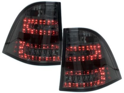 Πίσω φανάρια led για Mercedes ML W163  (1998-2006) - μαύρα - σετ 2τμχ.