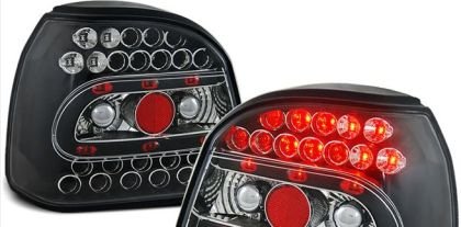 Πίσω φανάρια led για Vw Golf III - μαύρα - σετ 2τμχ.