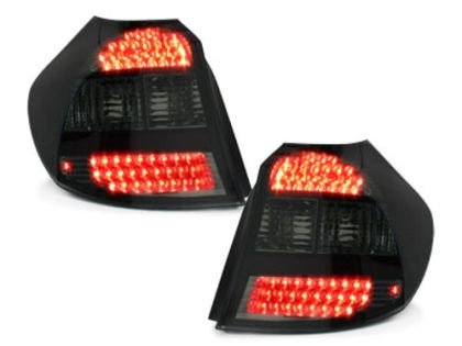 Πίσω φανάρια led για BMW E87 (2004-2007) - chrome φιμέ - σετ 2τμχ.