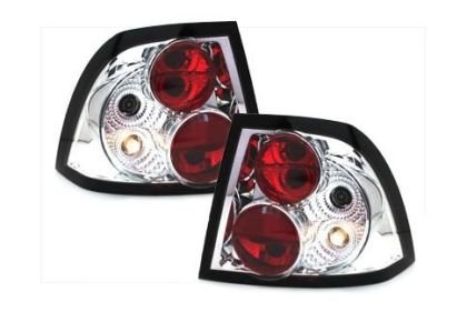 Πίσω φανάρια για Opel Vectra B (1996-1999) - χρωμίου - σετ 2τμχ.