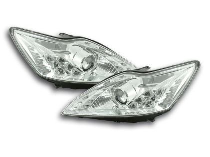 Φανάρια εμπρός Dayline led για Ford Focus (2008-2011) , με λάμπες (Η1) - σετ 2τμχ.