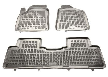 Λαστιχένια πατάκια Rezaw Plast για SSANGYONG Korando III (2011-2019)  τύπου σκαφάκι - 3τμχ.