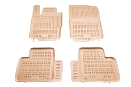 Λαστιχένια πατάκια Rezaw Plast για MERCEDES ML W166 (2011-2015) / GL X166 (2012-2015) / GLE W166 / GLE C295 (2015-2019) - τύπου σκαφάκι - μπεζ - 4τμχ.