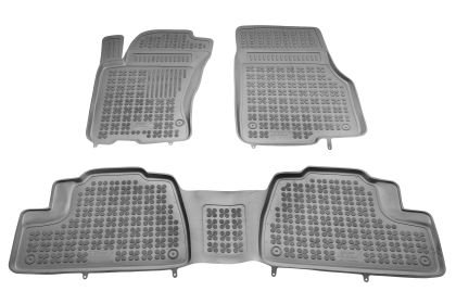 Λαστιχένια πατάκια Rezaw Plast για MERCEDES ML W163 (1998-2005) - τύπου σκαφάκι - γκρι - 4τμχ.