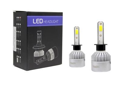 Led λάμπες Η1 για μεσαία ή μεγάλα φώτα S2 7600 lumen , 36 Watt - COB 6000K - 2τμχ.