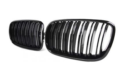 Μάσκα για BMW X5  E70 / X6 E71 (2007+) - διπλές γυαλιστερές - 2τμχ.