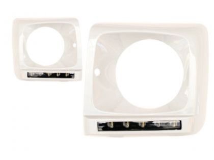 Led φώτα ημέρας για  Mercedes W461 / W463 G-CLASS (1989-2010)  - γκρι με φιμέ φώτα ημέρας