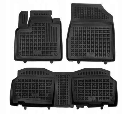 Λαστιχένια πατάκια Rezaw Plast για MERCEDES Citan W420 (2022+) / NISSAN Townstar (2022+) / RENAULT Kangoo III (2021+) - τύπου σκαφάκι - 3τμχ.
