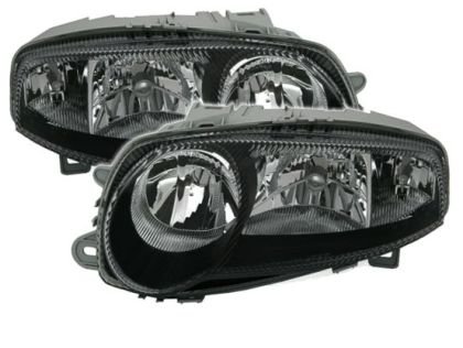 Φανάρια εμπρός για Alfa Romeo 147 (2001-2004) - , μαύρα , χωρίς λάμπες (Η7/H1) - σετ 2τμχ.