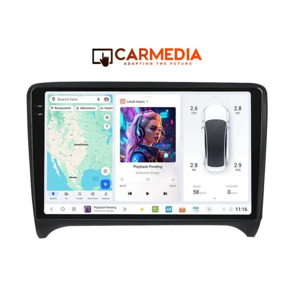 CARMEDIA CMDU12095-7 PRO PLUS TABLET 9.5'' OEM AUDI TT 2007-2015