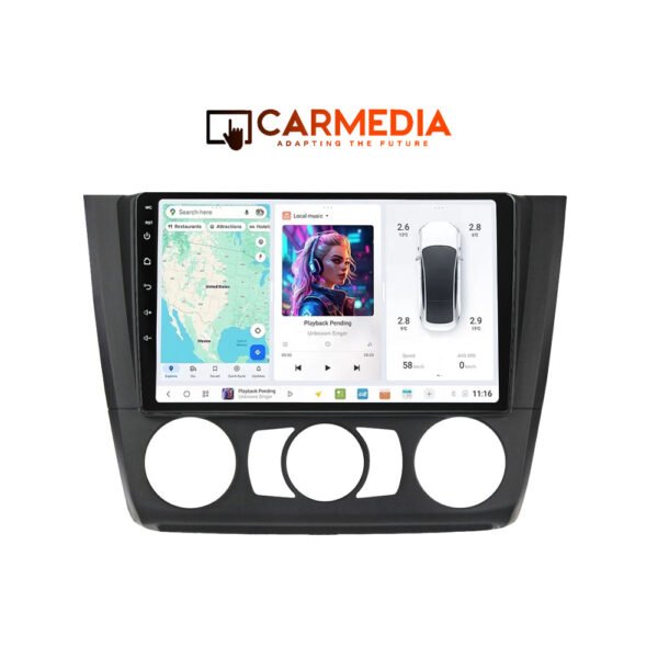 CARMEDIA CMDU409-3 TABLET 9'' OEM BMW SERIES 1 (E81-82-87-88) 2004-2013 A/C