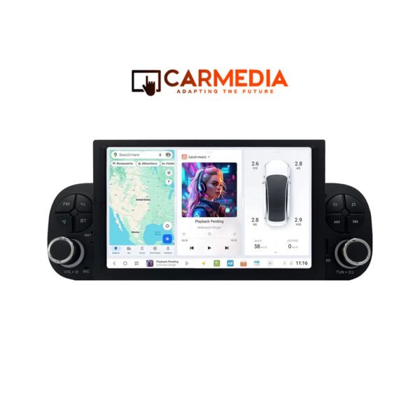 CARMEDIA CMTDU4087-3 OEM 7'' FIAT PANDA 2012-2021