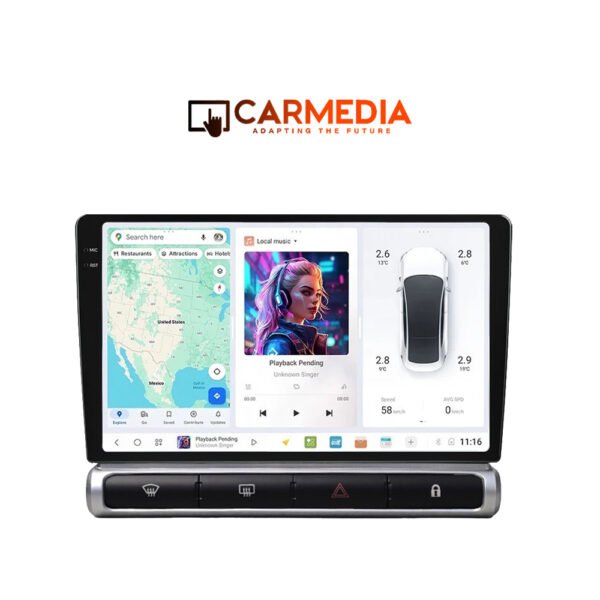 CARMEDIA CMDU8095-7 PRO PLUS TABLET 9.5'' OEM CITROEN C3 - DS3 2016-2025 HIGH
