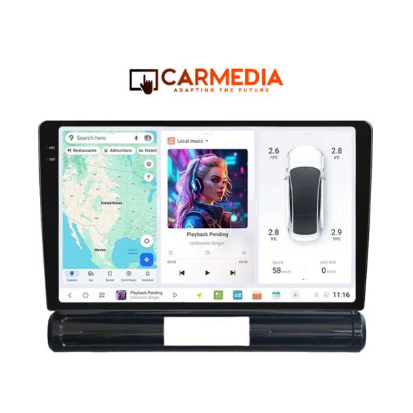 CARMEDIA CMDU8095-7 PRO PLUS TABLET 9.5'' OEM CITROEN C3 - DS3 2016-2025 LOW