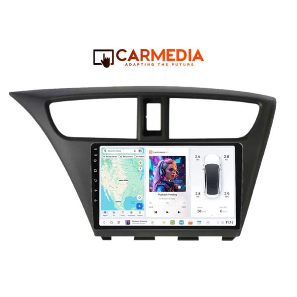 CARMEDIA CMDU409-3 TABLET 9'' OEM HONDA CIVIC 2012-2016