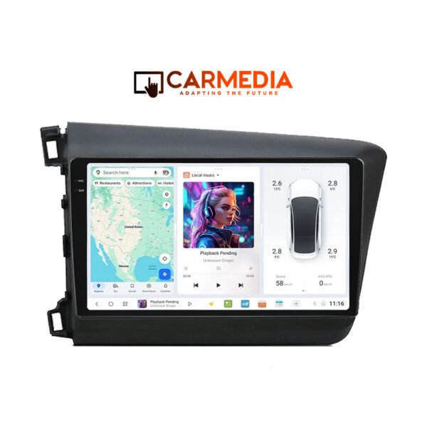 CARMEDIA CMDU12095-7 PRO PLUS TABLET 9.5'' OEM HONDA CIVIC 4Doors 2012-2016
