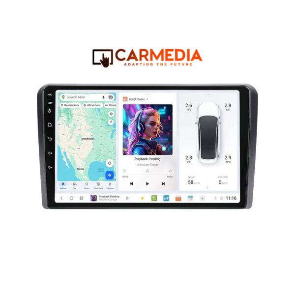 CARMEDIA CMDU409-3 TABLET 9'' OEM TOYOTA COROLLA VERSO 2000-2004