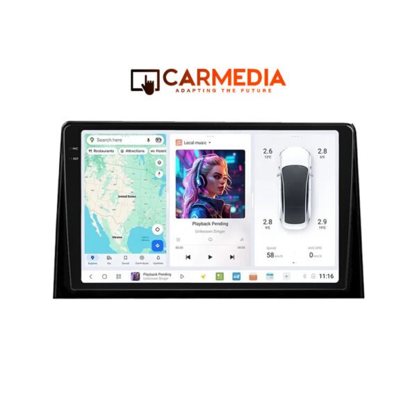 CARMEDIA CMDU41036-5 PRO PLUS TABLET 10.36" OEM CITROEN BERLINGO | OPEL COMBO | PEUGEOT PARTNER | TOYOTA PROACE 2018+