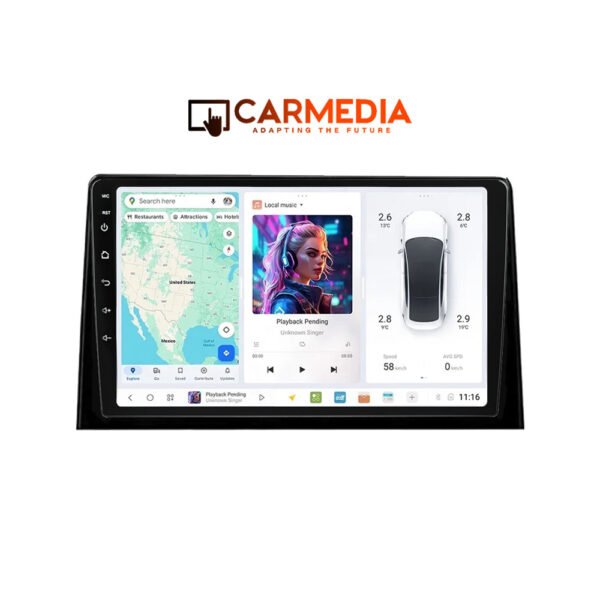 CARMEDIA CMDU410-3 TABLET 10'' OEM CITROEN BERLINGO | OPEL COMBO | PEUGEOT PARTNER | TOYOTA PROACE 2018+