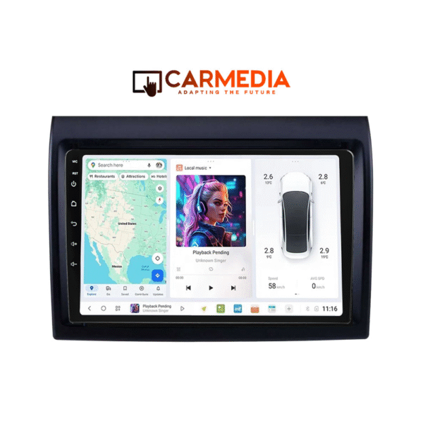 CARMEDIA CMDU409-3 TABLET 9'' OEM CITROEN JUMPER 2011+