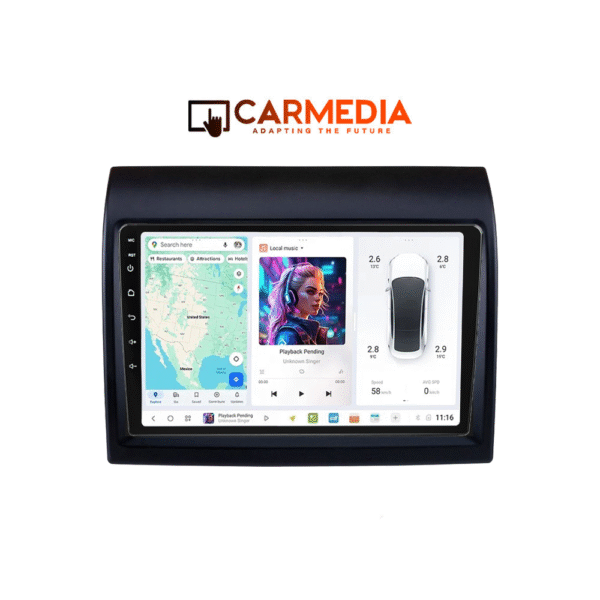 CARMEDIA CMDU409-3 TABLET 9'' OEM FIAT DUCATO - CITROEN JUMPER - PEUGEOT BOXER mod. 2006-2021